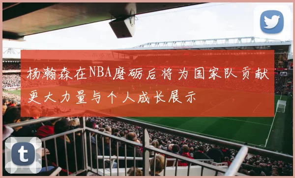 杨瀚森在NBA磨砺后将为国家队贡献更大力量与个人成长展示